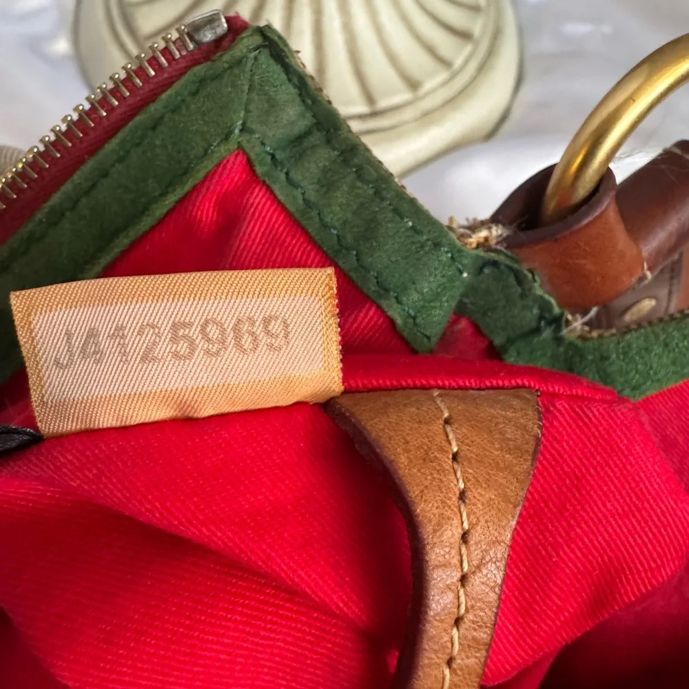 Dooney & Bourke Tan and Brown Monogram Tassel Shoulder Bag - Picture 10 of 10